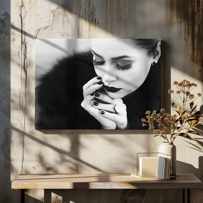 Artwork- between fingers-36X24inches-Gallery Wrapped (Ready to Hang)