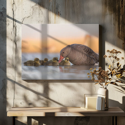 Artwork happy family48X36inches- Black Frame