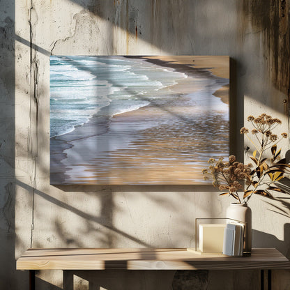 Wall art Here we are-48X36inches-In Black Floating Frame