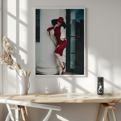  Elegance is the only beauty that never fades Wall Artwork In White Floating Frame