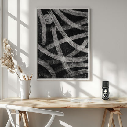 Abstract Art Canvas Print-wall-art-field-at-night-36X48inches