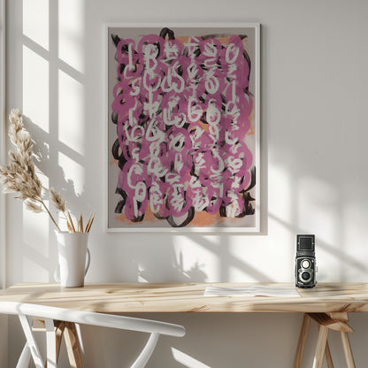 Abstract Art Canvas Print-wall-art-paint-brush-abstract-36X48