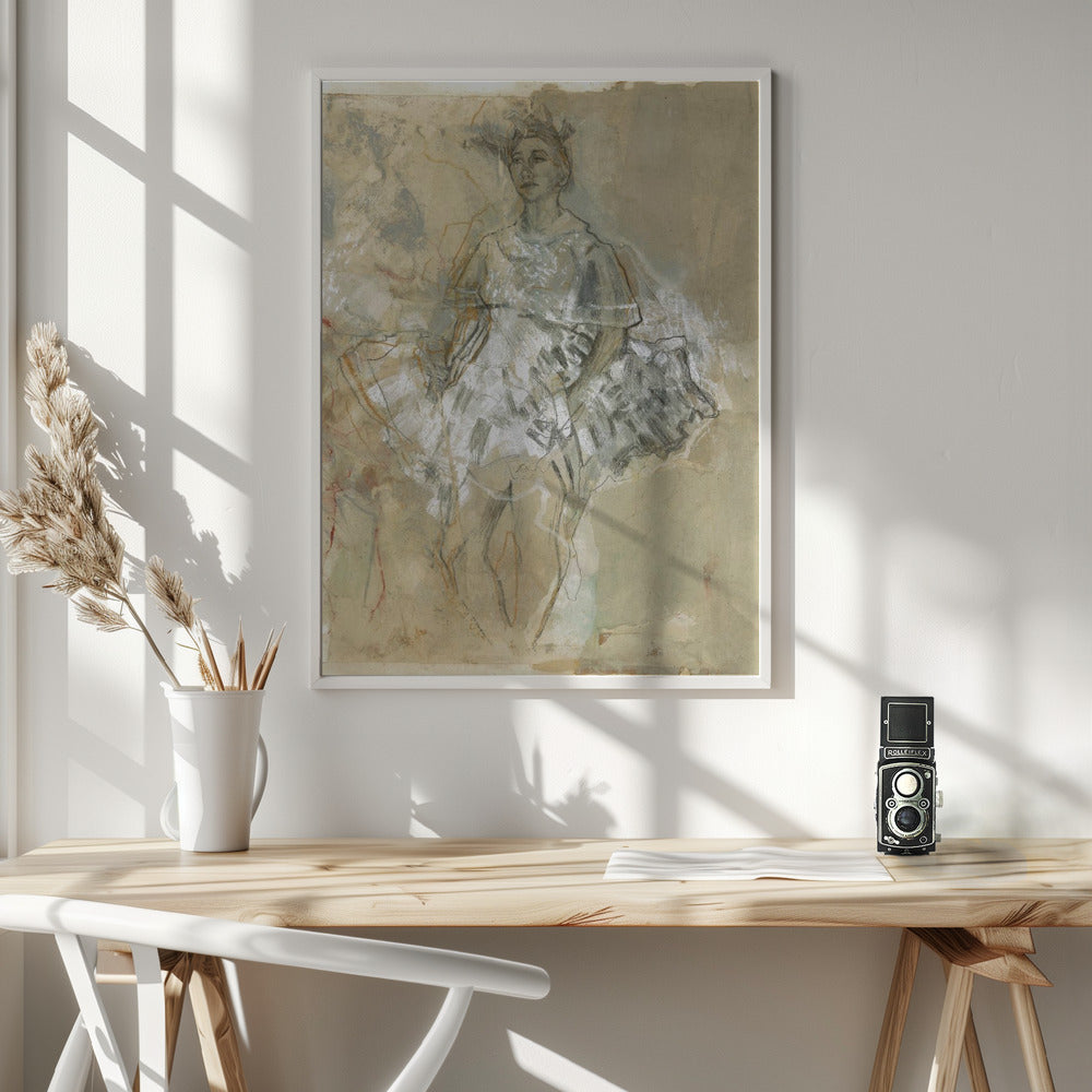 Abstract Art Canvas Print-wall-art-hommage-a-degas-xxiii-36X48