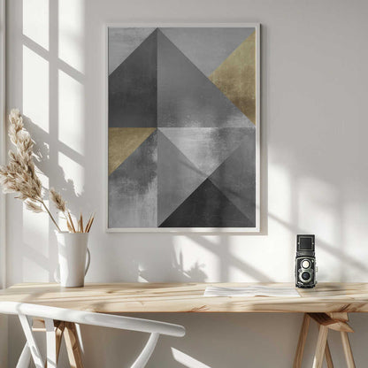 Wall art Gold and silver textures 2