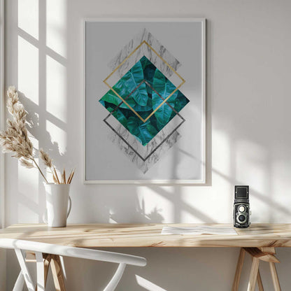 Wall art Botanical and geometric Shape