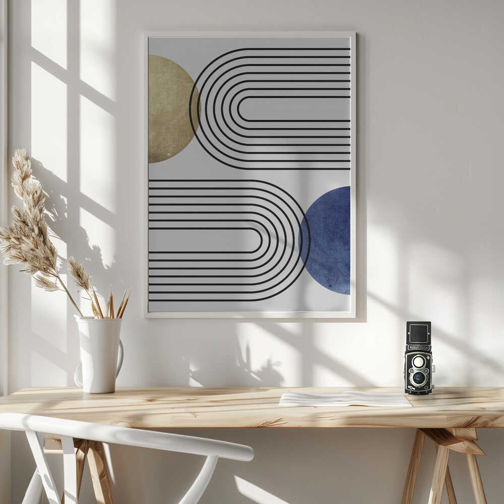 Wall art Curves and Circles