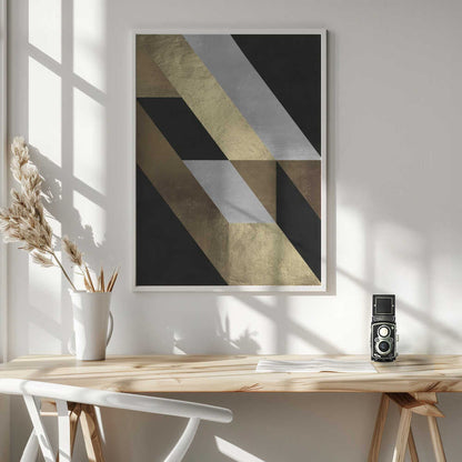 Wall art Geometric Gold Flow