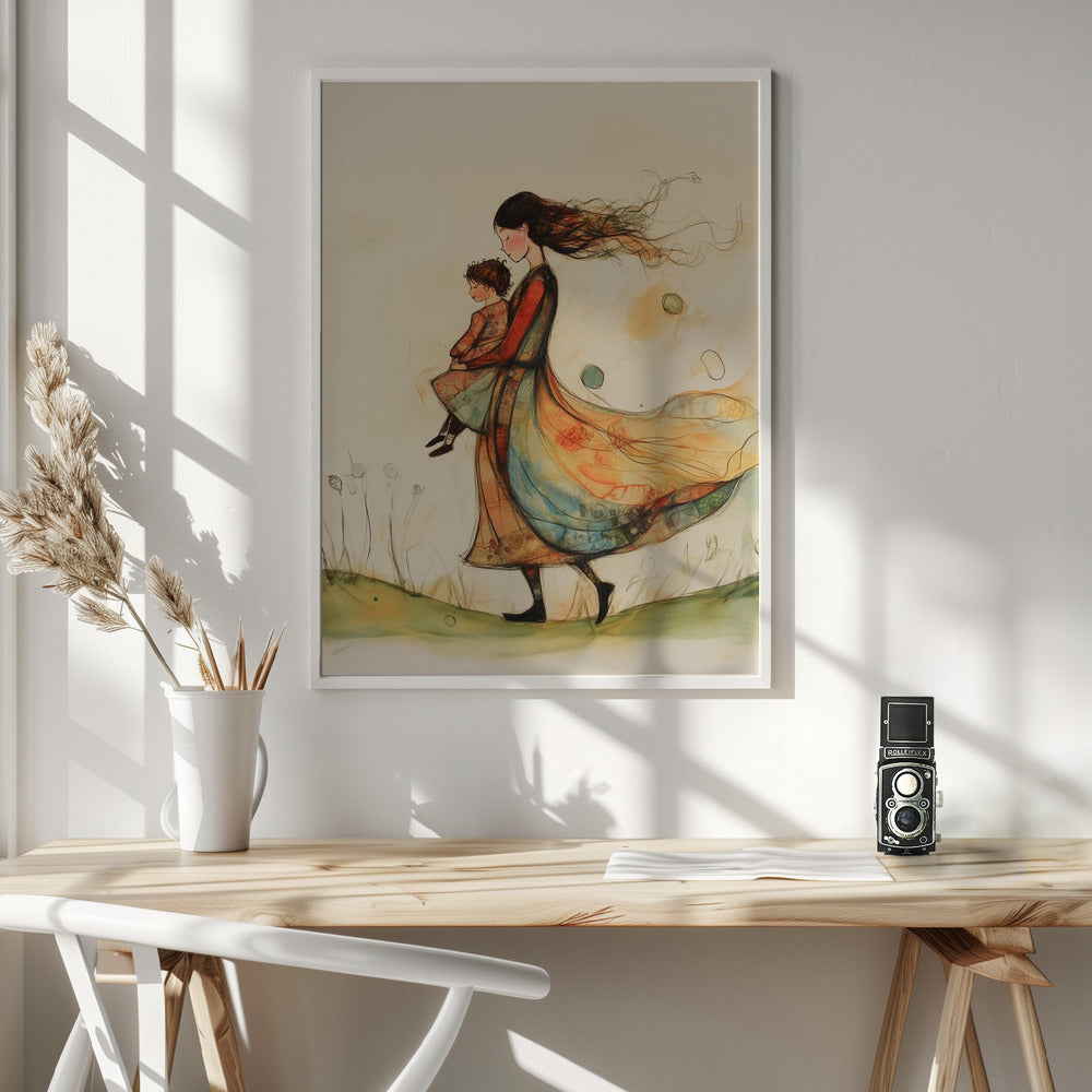 canvas prints Michelle36X48inches- White Frame