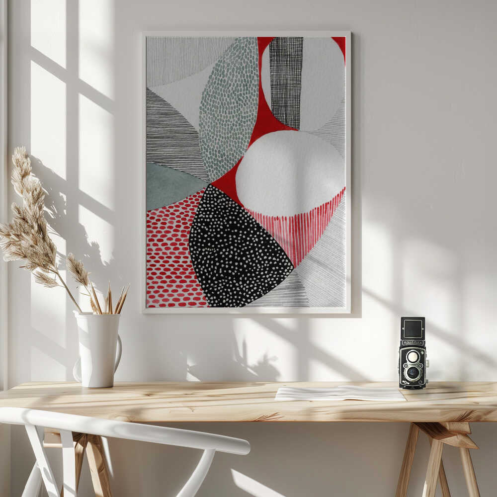 Wall art Geometric Patterns And Vivid Colors