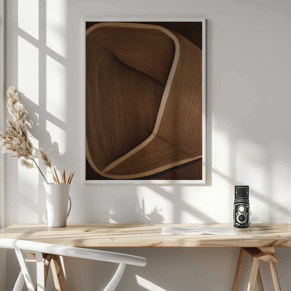Wall art Caramel lines II