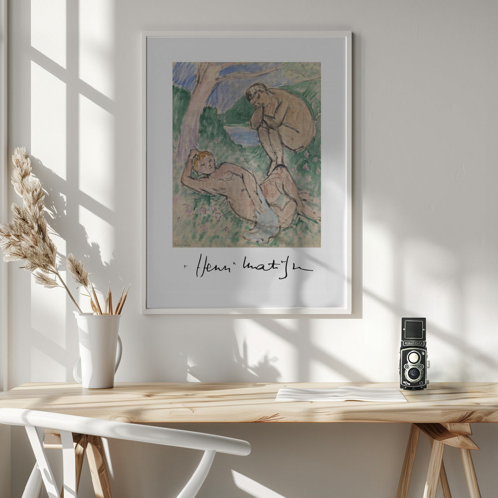 Artwork  Baigneurs Autographed 24X36-inches