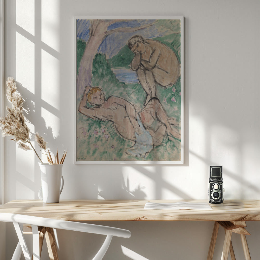 Artwork  Baigneurs 24X36-inches