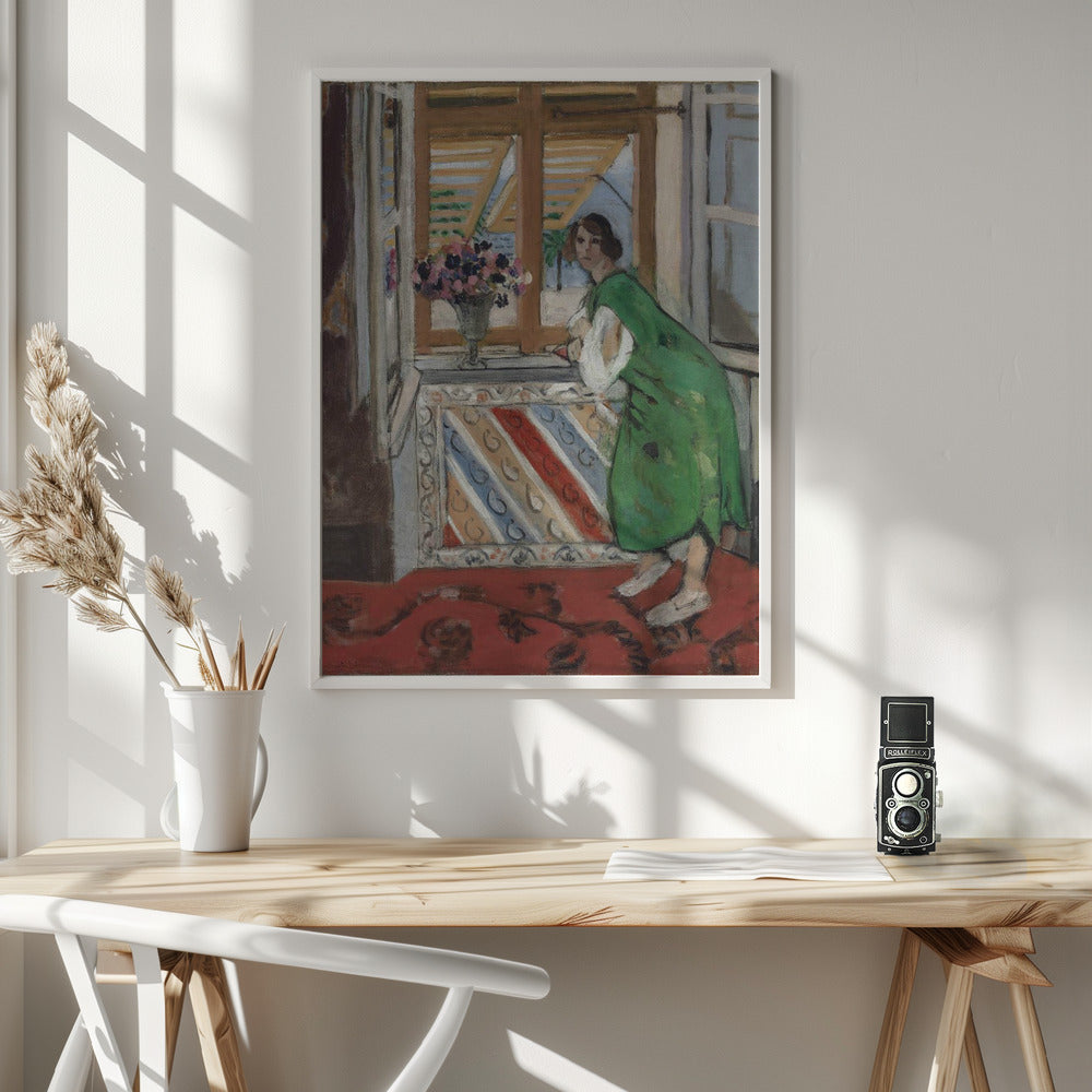 Artwork  Jeune Fille a La Mauresque Original 1944 24X36-inches
