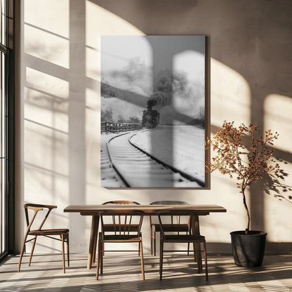 Artwork- Mocanita Hutulca-36X48inches-In White Floating Frame