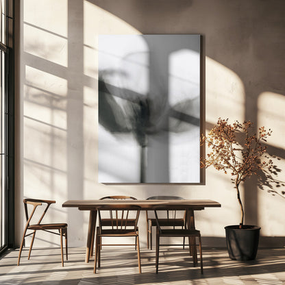 Artwork- Mono Tulip-24X36inches-In Black Floating Frame