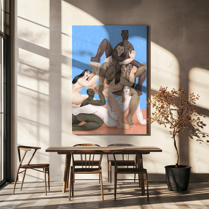  Pagan Heaven Wall Artwork In White Floating Frame