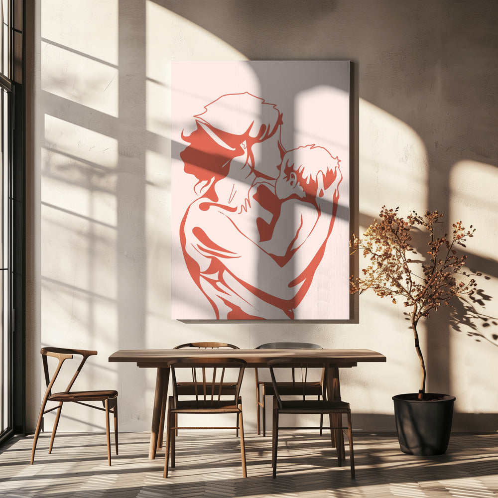 canvas prints Motherhood36X48inches- Black Frame