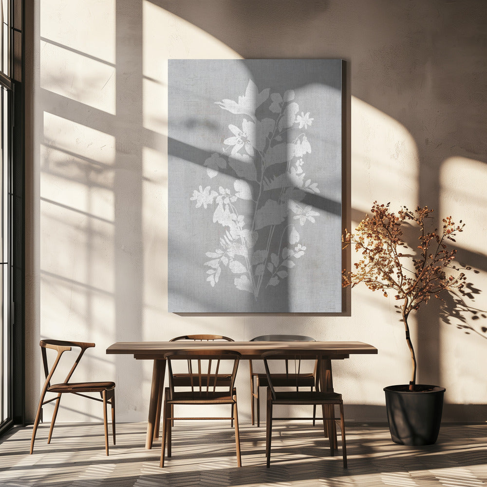 Artwork- Botanical Illustration 6-24X36inches-In Black Floating Frame