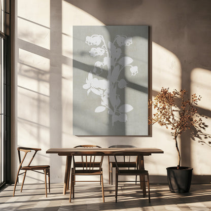 Artwork- Botanical Illustration 8-24X36inches-In Black Floating Frame