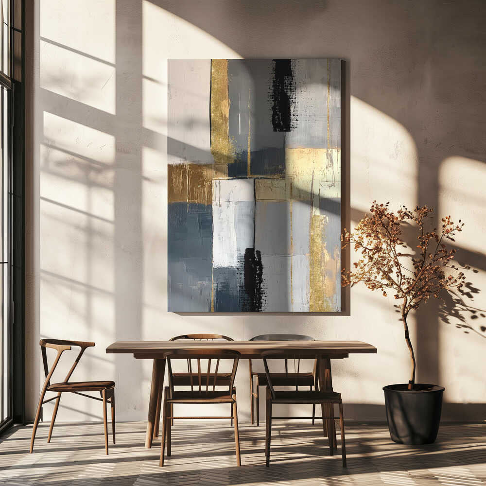 Wall art Golden Greys 3