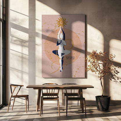 canvas prints Spiritual Sun, Moon / Spir 1336X48inches- Black Frame