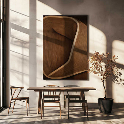 Wall art Caramel lines II