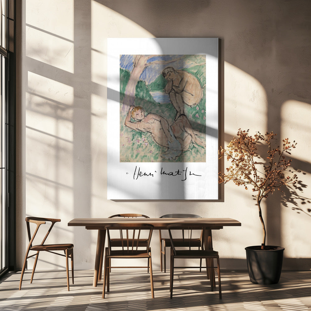 Artwork  Baigneurs Autographed -inches