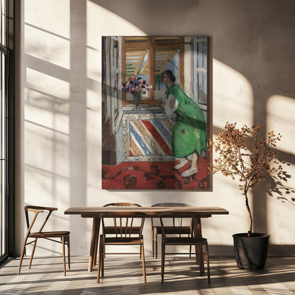 Artwork  Jeune Fille a La Mauresque Original 1950 -inches