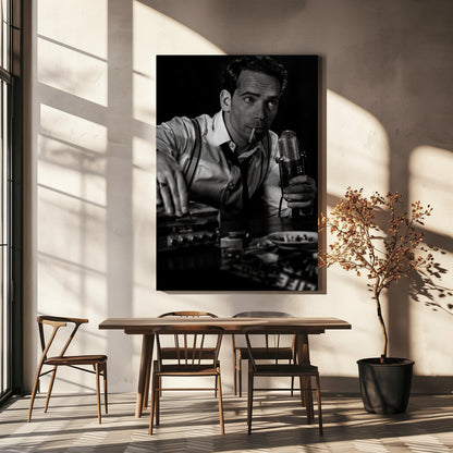 Artwork- ....good night and good luck...-24X36inches-In Black Floating Frame
