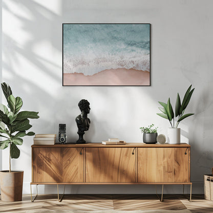 Artwork Beach Vibes III48X36inches- White Frame