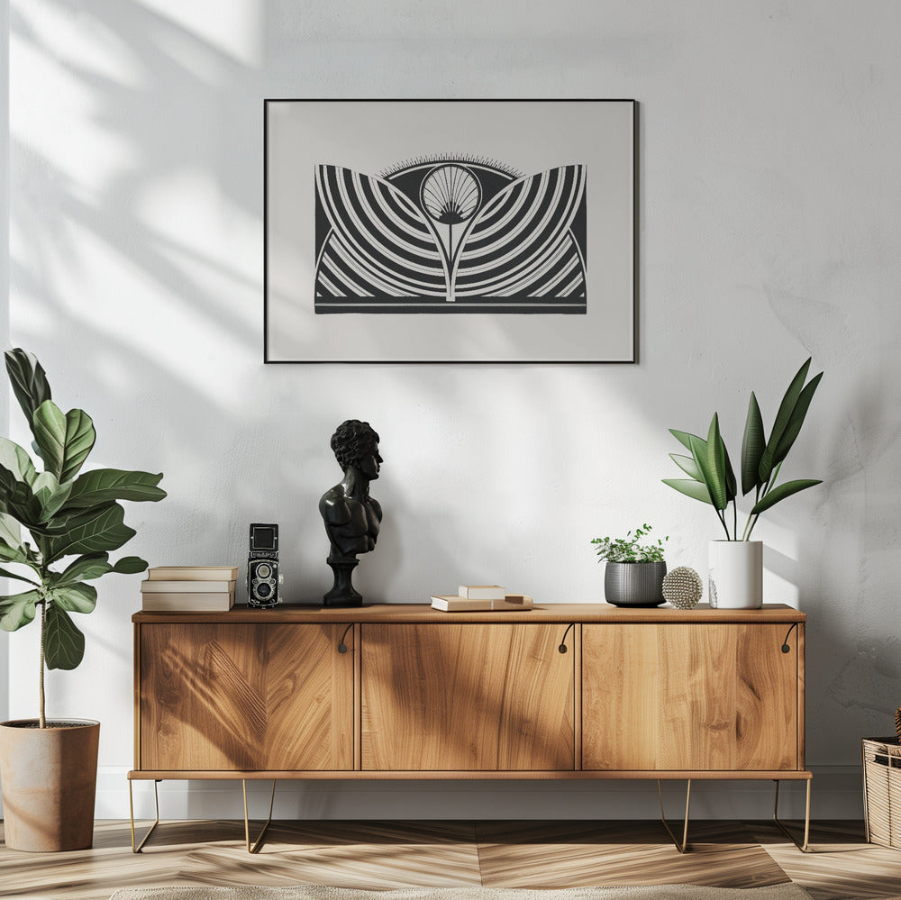 Abstract Art Canvas Print-wall-art-stylized-floral-pattern-48X36