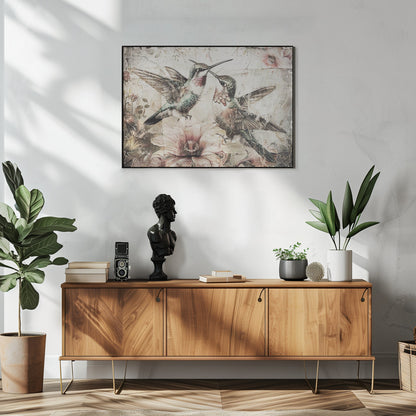  Bird Birds Animal Vintage Art Illustration Wallart 10 Wall Artwork In White Floating Fame