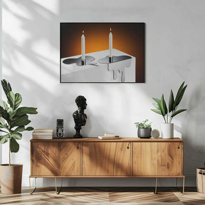 Wall art candles