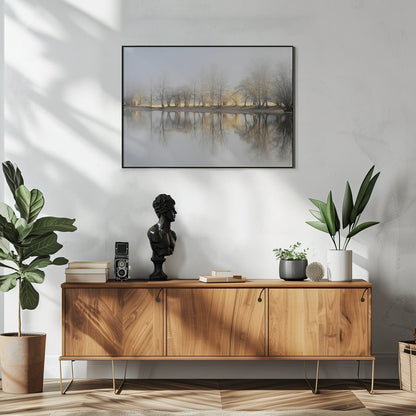 Artwork january morning48X36inches- White Frame