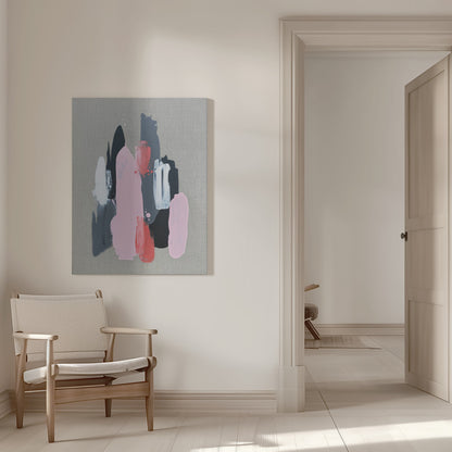  Pink Black and Grey 1 Wall Artwork 0