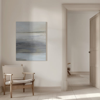 Artwork- Land 9-36X48inches-In White Floating Frame