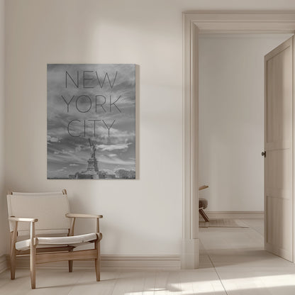 Wall art NYC Statue of Liberty | Text &amp; Skyline