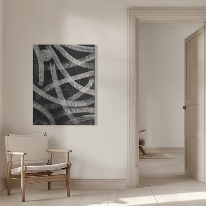 Abstract Art Canvas Print-wall-art-field-at-night-inches
