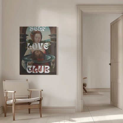 canvas prints Self Love Club No. 1016X20inches- White Frame