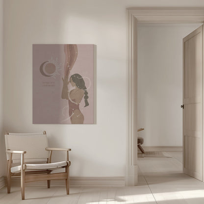 canvas prints Spiritual Feminine / Spir 1616X20inches- White Frame