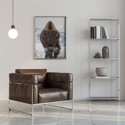  Bison Incoming Wall Artwork 0