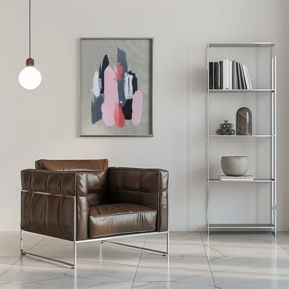  Pink Black and Grey 1 Wall Artwork 0