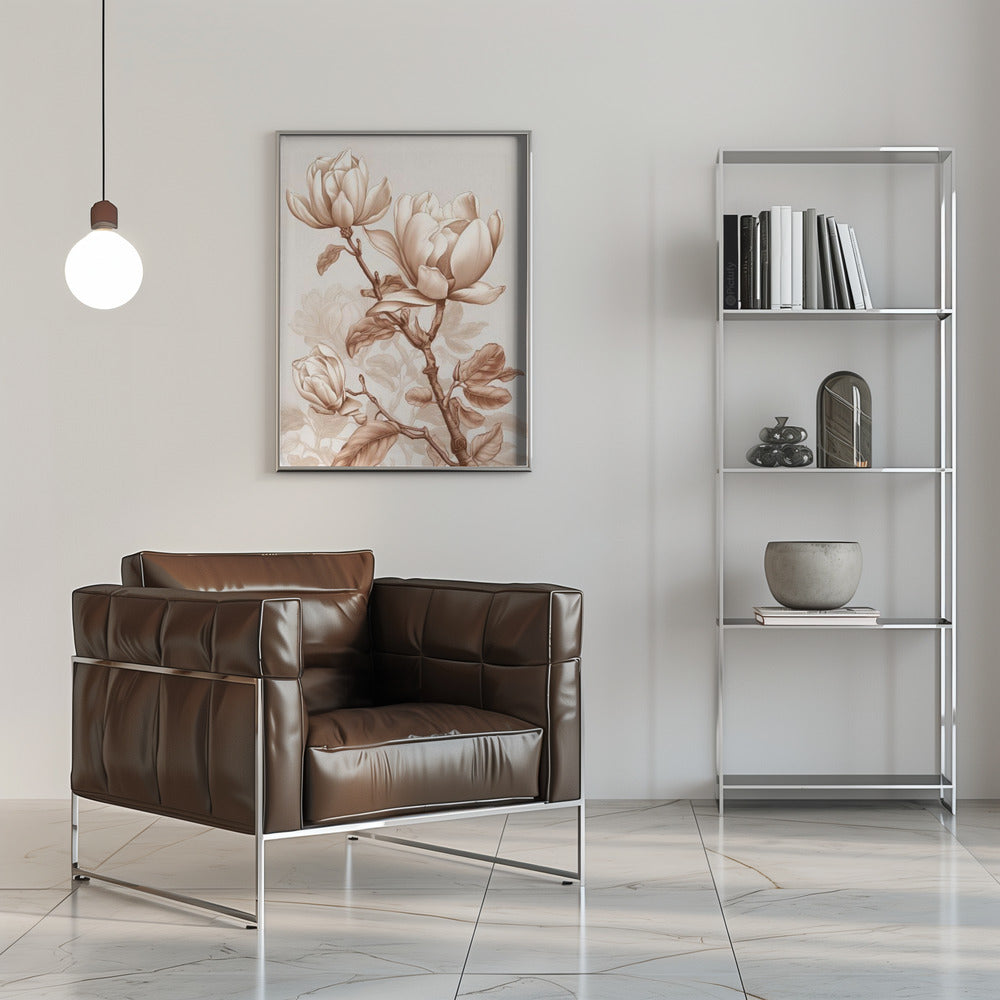  Beige Flowers 3 Wall Artwork 0