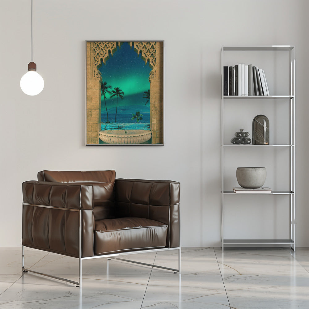 Artwork Portal In To The Night16X20- inches- Black Frame