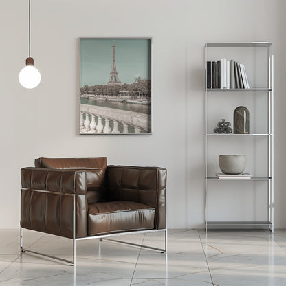 PARIS Eiffel Tower; River Seine Wall Artwork 0