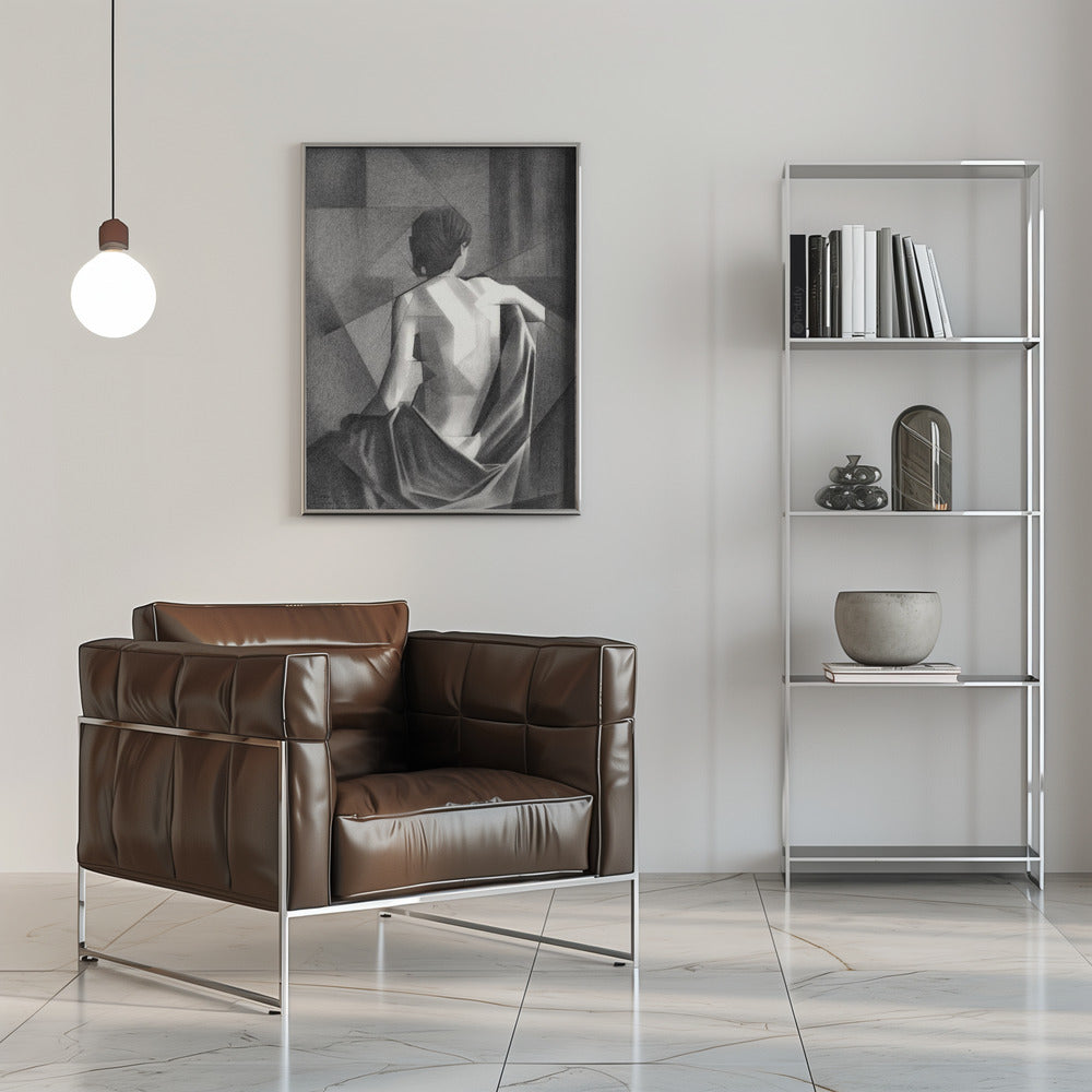 Wall art Study After EugÃ¨ne Durieus Seated Female Nude - 20-08-21