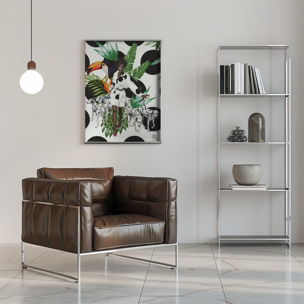 Artwork Like a Walk In the Park16X20inches- Black Frame