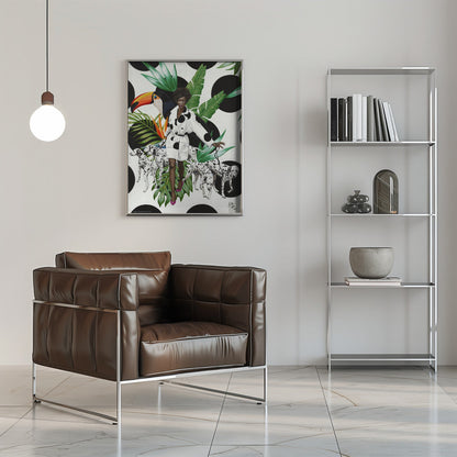 Artwork Like a Walk In the Park16X20inches- Black Frame