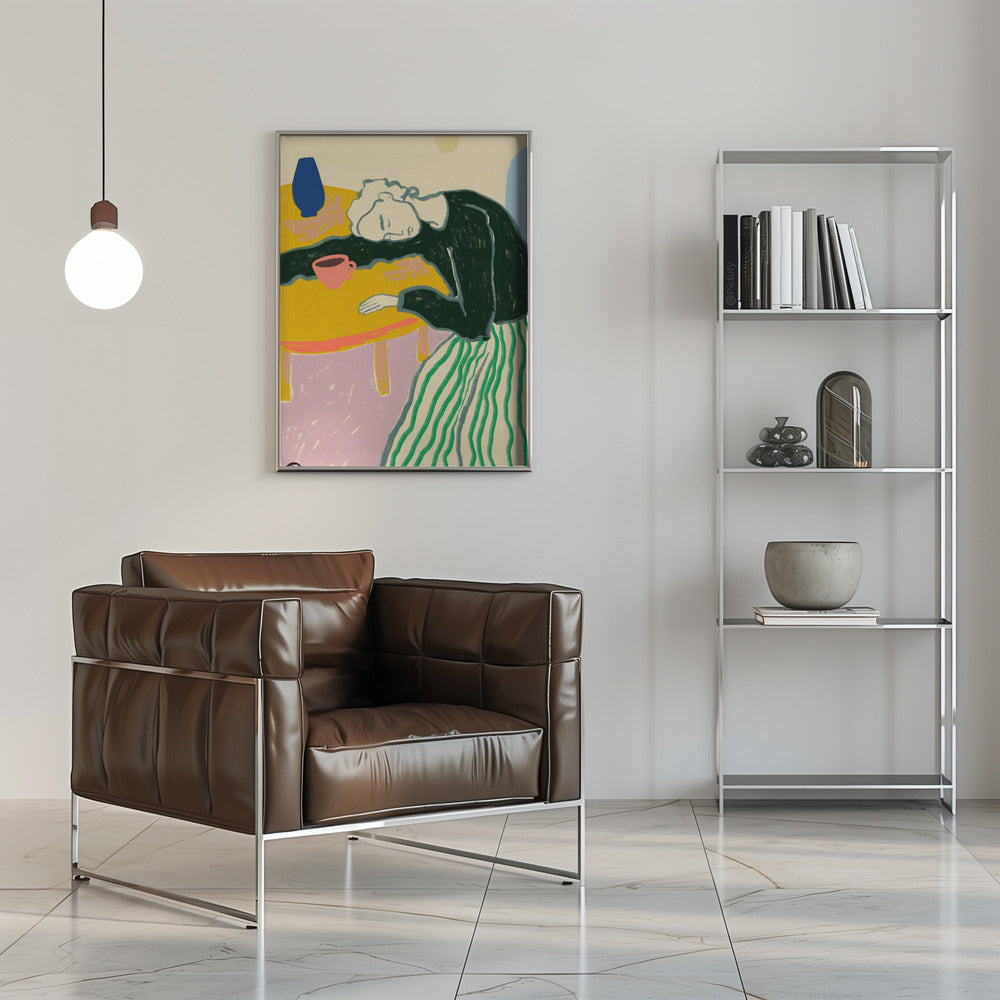 canvas prints Restful Pause16X20inches- Black Frame