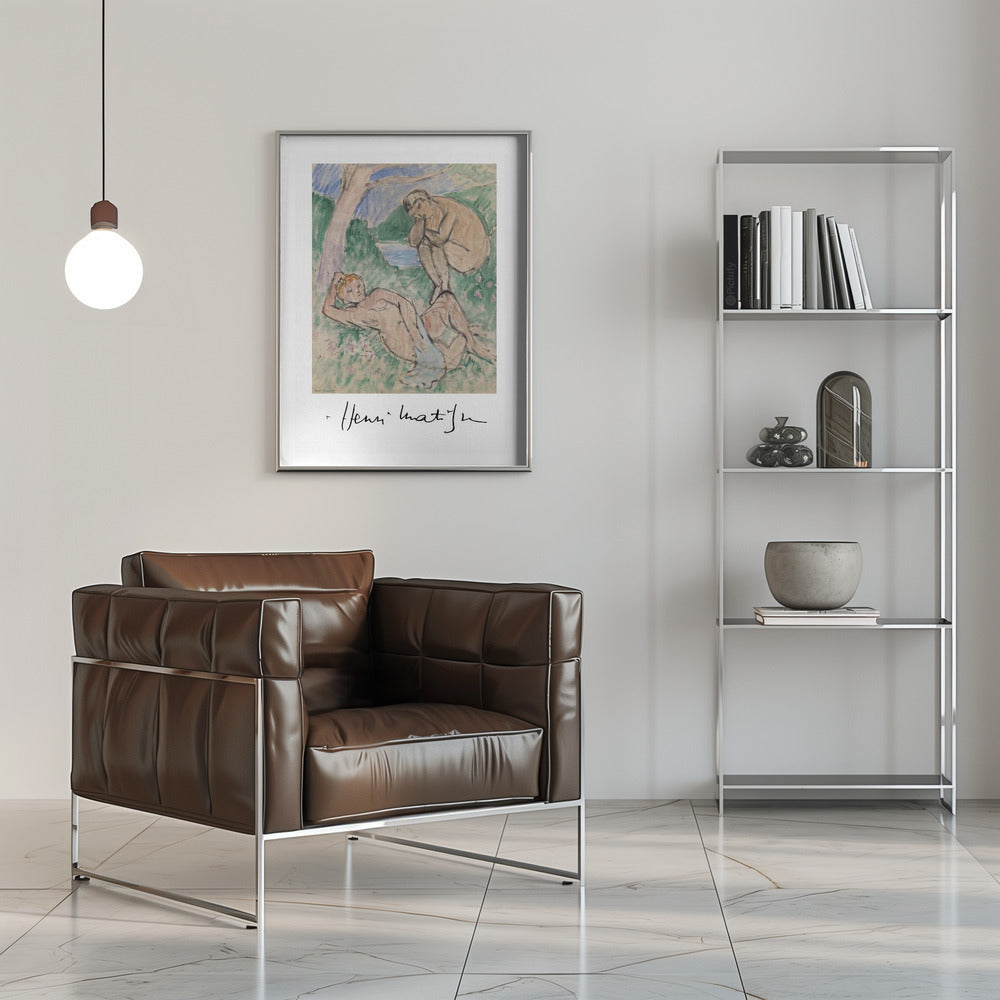 Artwork  Baigneurs Autographed -inches